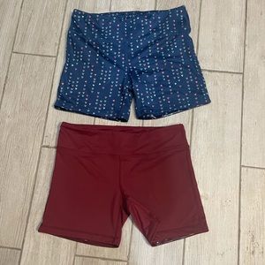 (2 pair) IAB no ride shorts 5 inch EUC smoke free